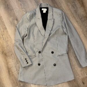 Rachel Zoe Monochrome Checkered Jacket